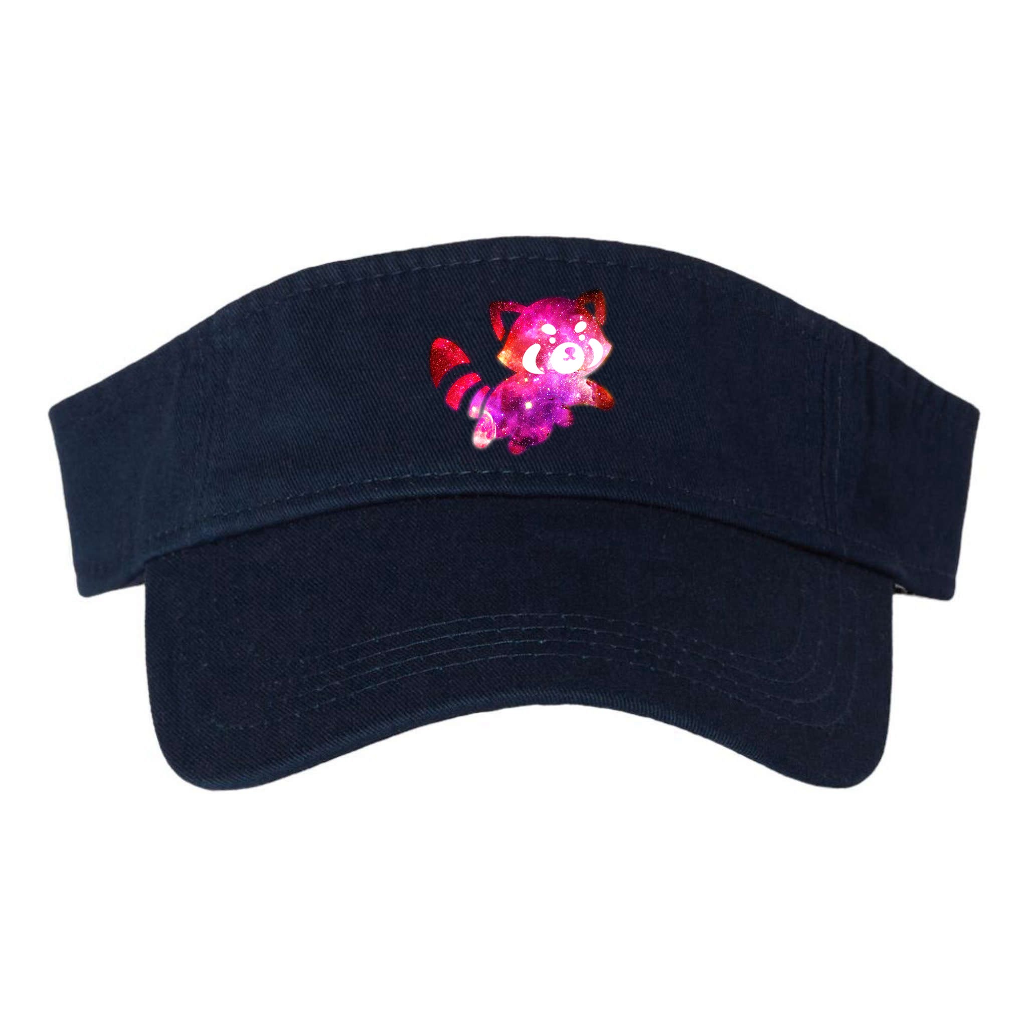 Funny Cute Space Galaxy Red Panda Visor
