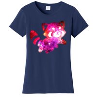 Funny Cute Space Galaxy Red Panda Women's T-Shirt