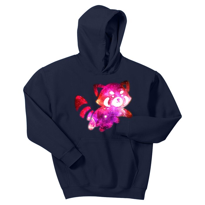 Funny Cute Space Galaxy Red Panda Kids Hoodie