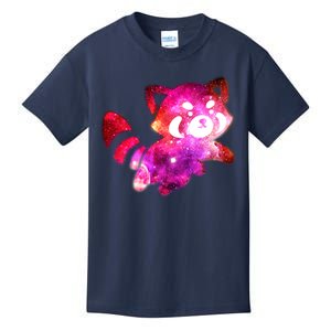 Funny Cute Space Galaxy Red Panda Kids T-Shirt