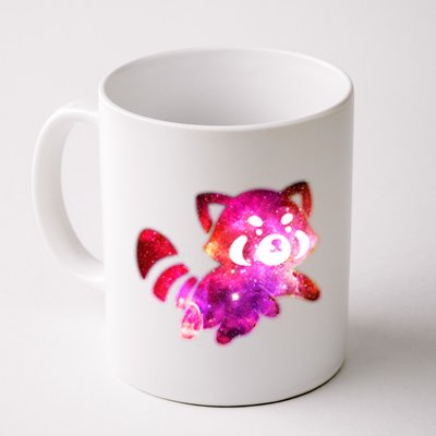 Funny Cute Space Galaxy Red Panda Coffee Mug