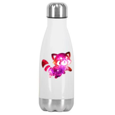 Funny Cute Space Galaxy Red Panda Stainless Steel Insulated Water Bottle