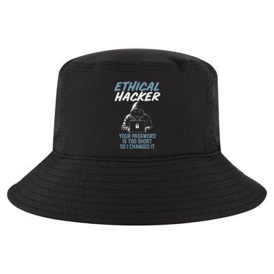 Funny Cyber Security Ethical Hacker Your Password Is Too Cool Comfort Performance Bucket Hat
