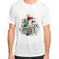 Funny Christmas Skeleton Sorta Merry Sorta Scary Feral Xmas Adult ChromaSoft Performance T-Shirt