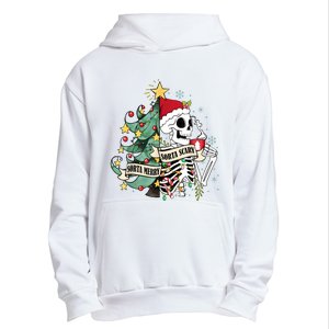 Funny Christmas Skeleton Sorta Merry Sorta Scary Feral Xmas Urban Pullover Hoodie