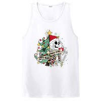 Funny Christmas Skeleton Sorta Merry Sorta Scary Feral Xmas PosiCharge Competitor Tank