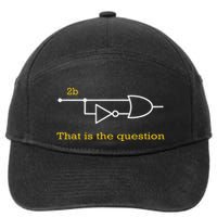 Funny Computer Science To Be Or Not 2b 7-Panel Snapback Hat