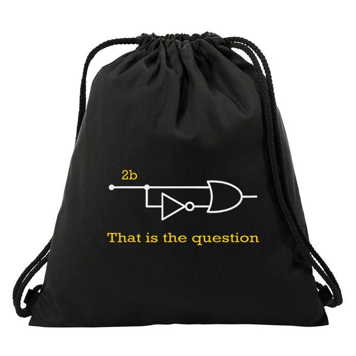 Funny Computer Science To Be Or Not 2b Drawstring Bag