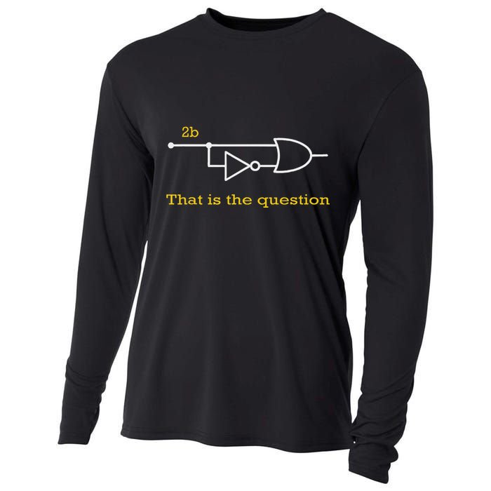 Funny Computer Science To Be Or Not 2b Cooling Performance Long Sleeve Crew