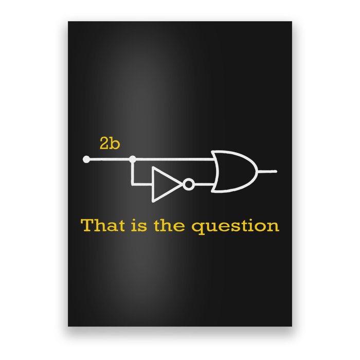 Funny Computer Science To Be Or Not 2b Poster