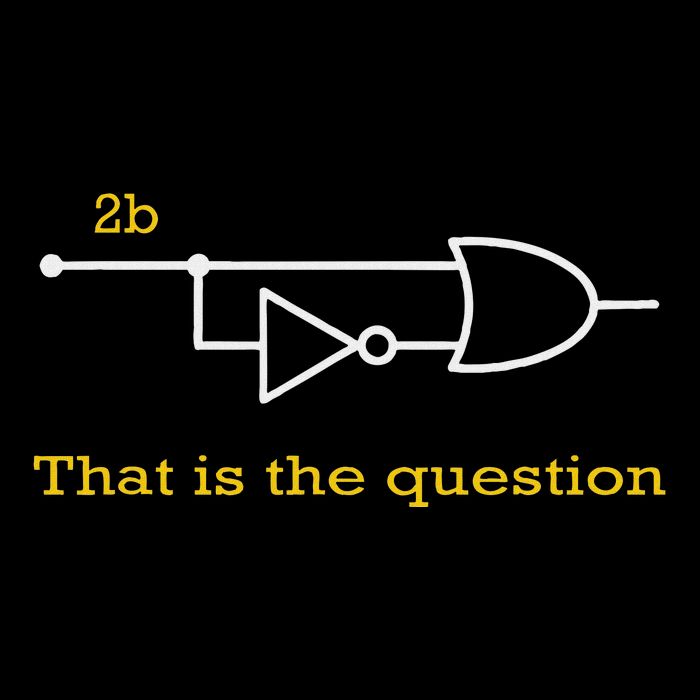 Funny Computer Science To Be Or Not 2b Poster