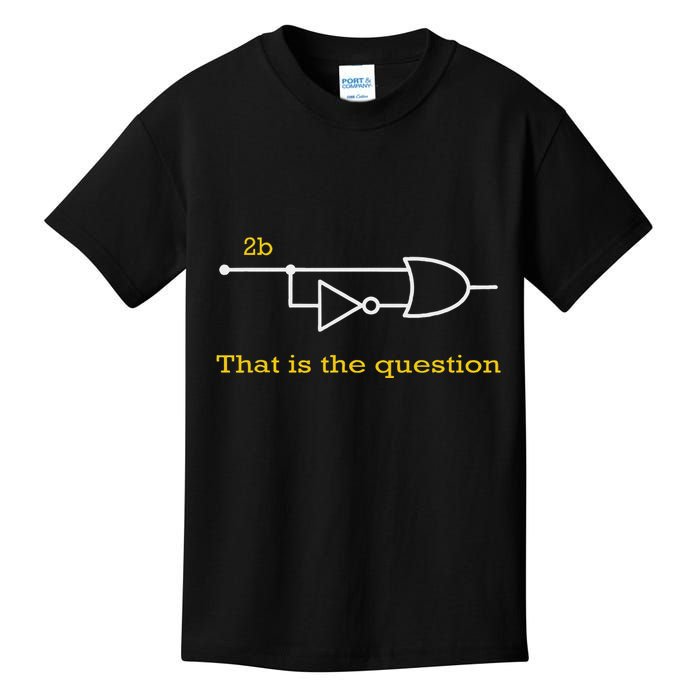 Funny Computer Science To Be Or Not 2b Kids T-Shirt