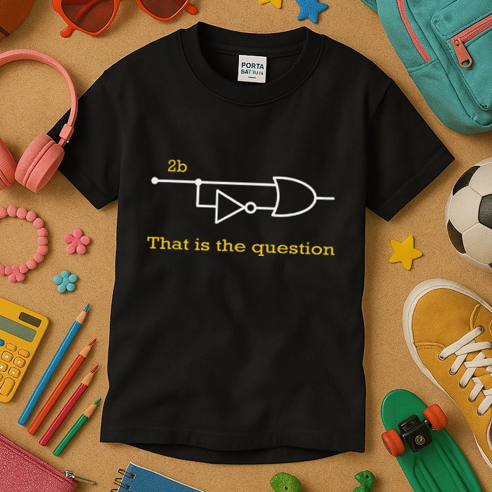 Funny Computer Science To Be Or Not 2b Kids T-Shirt
