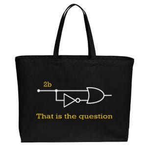 Funny Computer Science To Be Or Not 2b Cotton Canvas Jumbo Tote