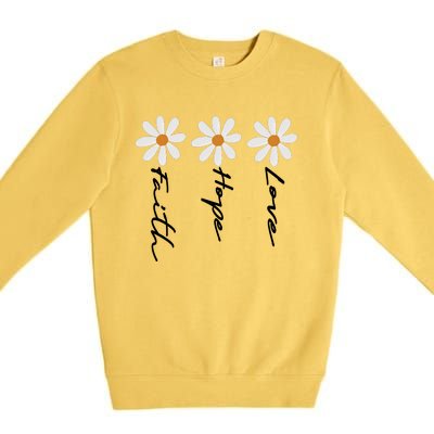 Faith Cross Sublimation Premium Crewneck Sweatshirt