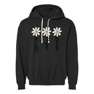 Faith Cross Sublimation Garment-Dyed Fleece Hoodie
