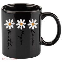 Faith Cross Sublimation 11oz C Handle Ceramic Mug
