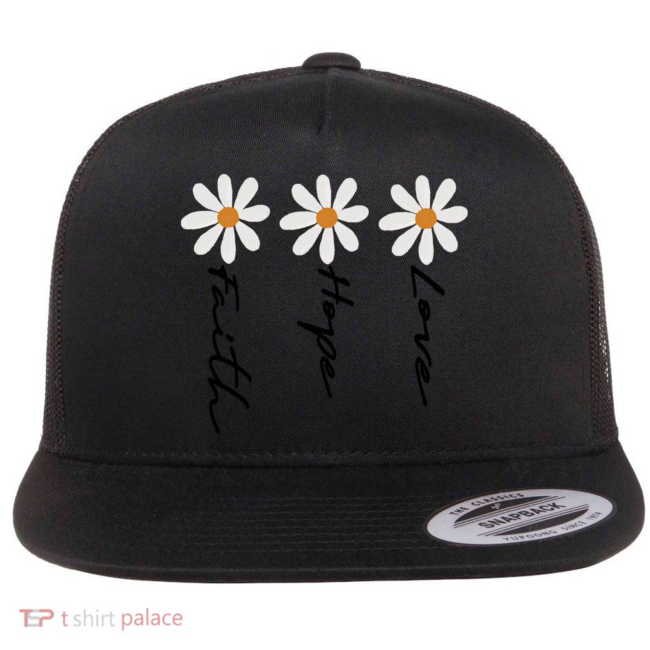 Faith Cross Sublimation Flatbill Hat