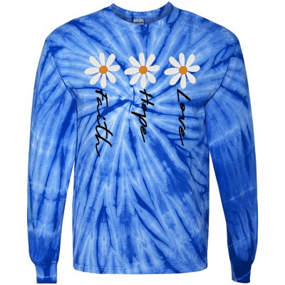 Faith Cross Sublimation Tie-Dye Long Sleeve Shirt