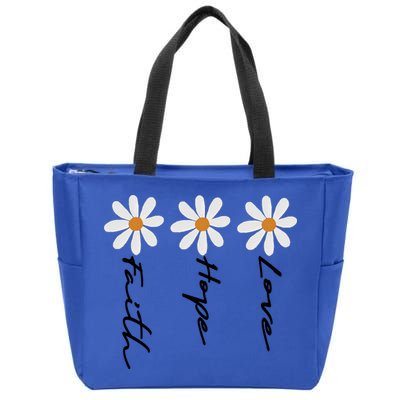 Faith Cross Sublimation Zip Tote Bag