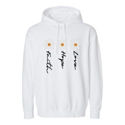 Faith Cross Sublimation Garment-Dyed Fleece Hoodie