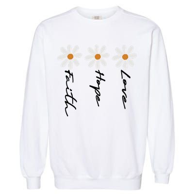 Faith Cross Sublimation Garment-Dyed Sweatshirt