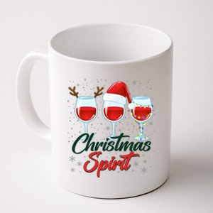 Funny Christmas Spirit Wine Lover Coffee Mug