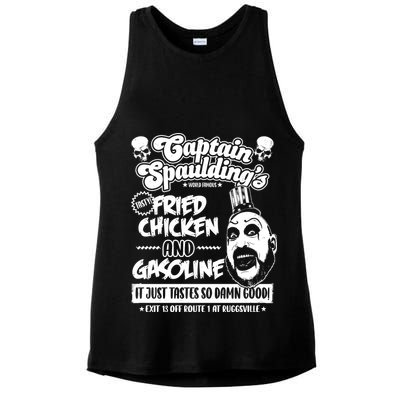 Funny Captain Spaulding's Fried Chicken And Gasoline Ladies PosiCharge Tri-Blend Wicking Tank