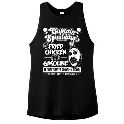 Funny Captain Spaulding's Fried Chicken And Gasoline Ladies PosiCharge Tri-Blend Wicking Tank