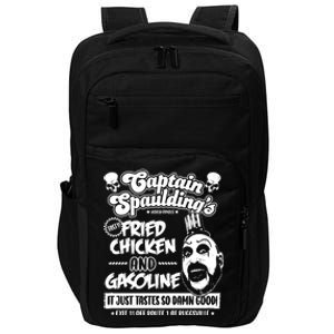 Funny Captain Spaulding's Fried Chicken And Gasoline Impact Tech Backpack