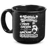 Funny Captain Spaulding's Fried Chicken And Gasoline 15oz Campfire Ceramic Mug