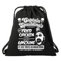 Funny Captain Spaulding's Fried Chicken And Gasoline Drawstring Bag