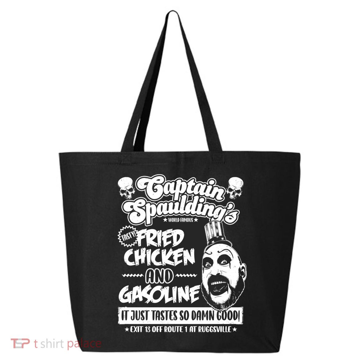 Funny Captain Spaulding's Fried Chicken And Gasoline 25L Jumbo Tote