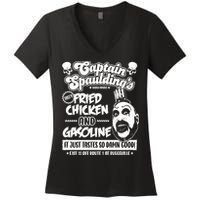 Funny Captain Spaulding's Fried Chicken And Gasoline Women's V-Neck T-Shirt