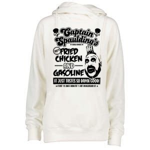 Funny Captain Spaulding's Fried Chicken And Gasoline Womens Funnel Neck Pullover Hood