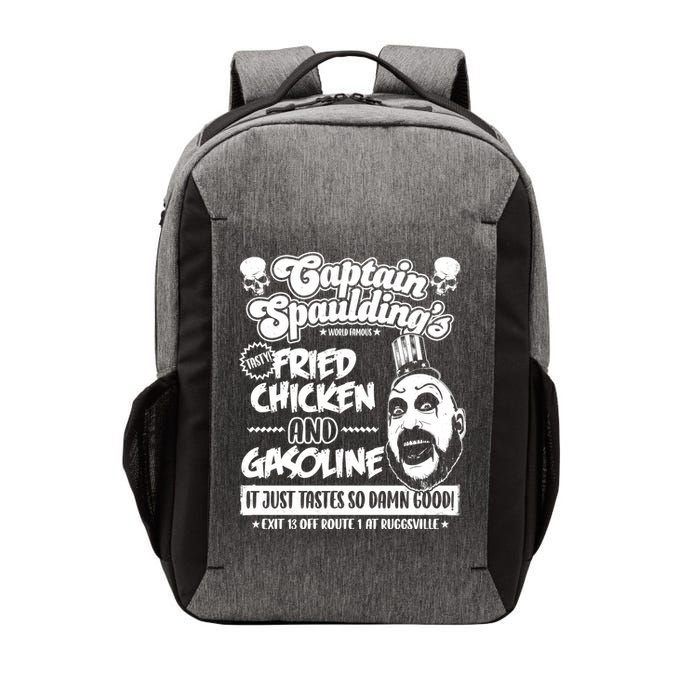 Funny Captain Spaulding's Fried Chicken And Gasoline Vector Backpack