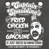 Funny Captain Spaulding's Fried Chicken And Gasoline Vector Backpack