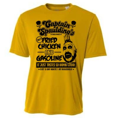 Funny Captain Spaulding's Fried Chicken And Gasoline Cooling Performance Crew T-Shirt