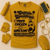 Funny Captain Spaulding's Fried Chicken And Gasoline Performance Shirt