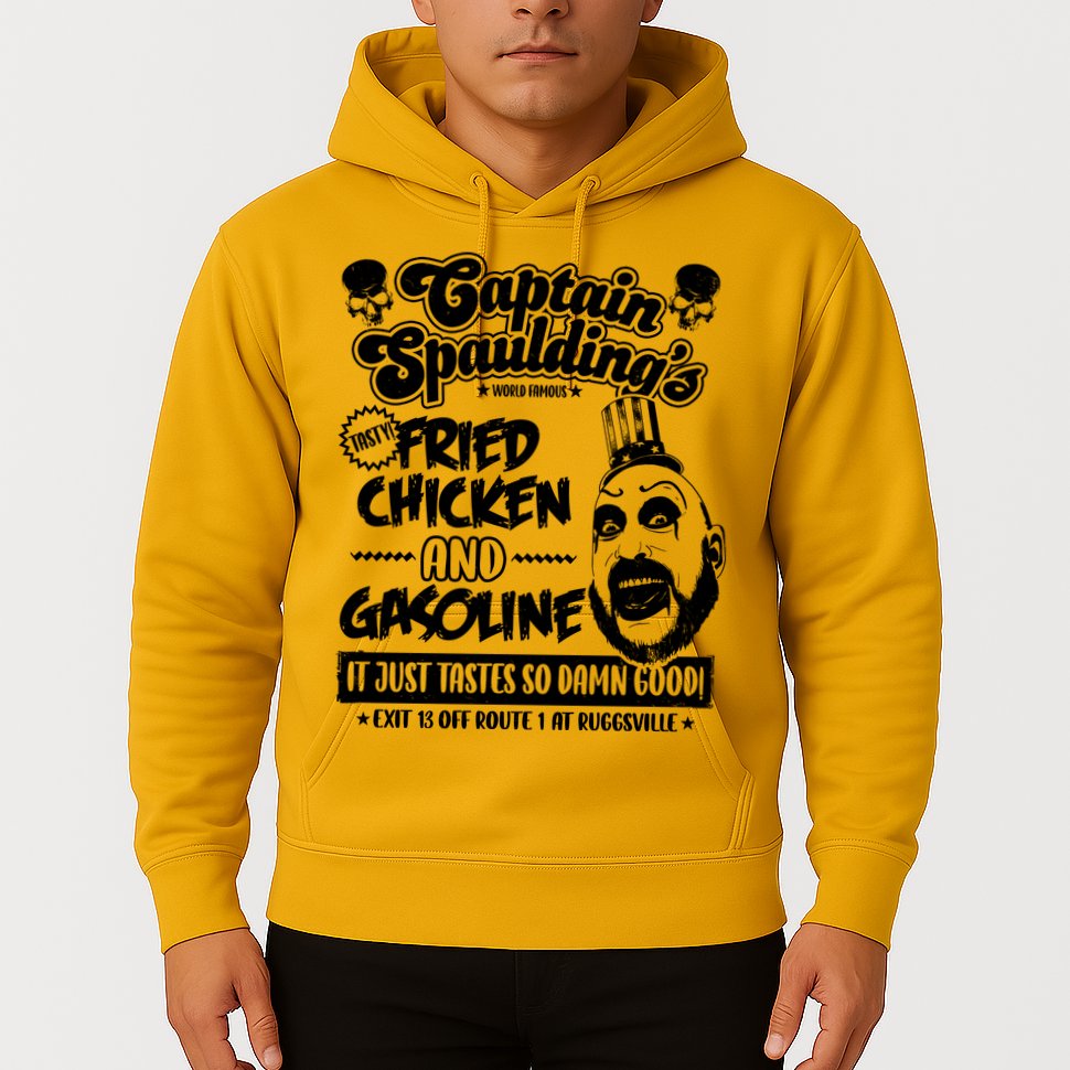 Funny Captain Spaulding's Fried Chicken And Gasoline Hoodie