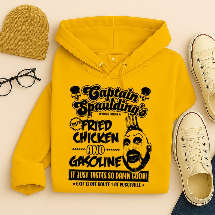 Funny Captain Spaulding's Fried Chicken And Gasoline Hoodie