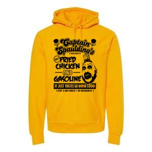 Funny Captain Spaulding's Fried Chicken And Gasoline Premium Hoodie