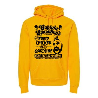 Funny Captain Spaulding's Fried Chicken And Gasoline Premium Hoodie