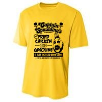 Funny Captain Spaulding's Fried Chicken And Gasoline Youth Performance Sprint T-Shirt