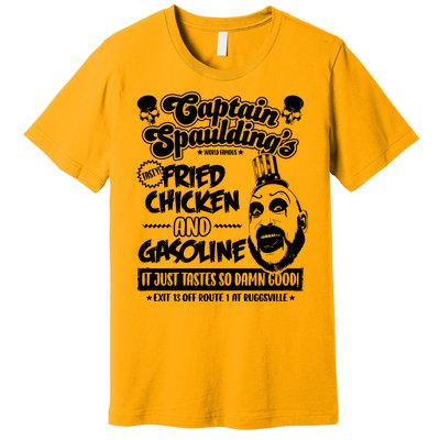 Funny Captain Spaulding's Fried Chicken And Gasoline Premium T-Shirt