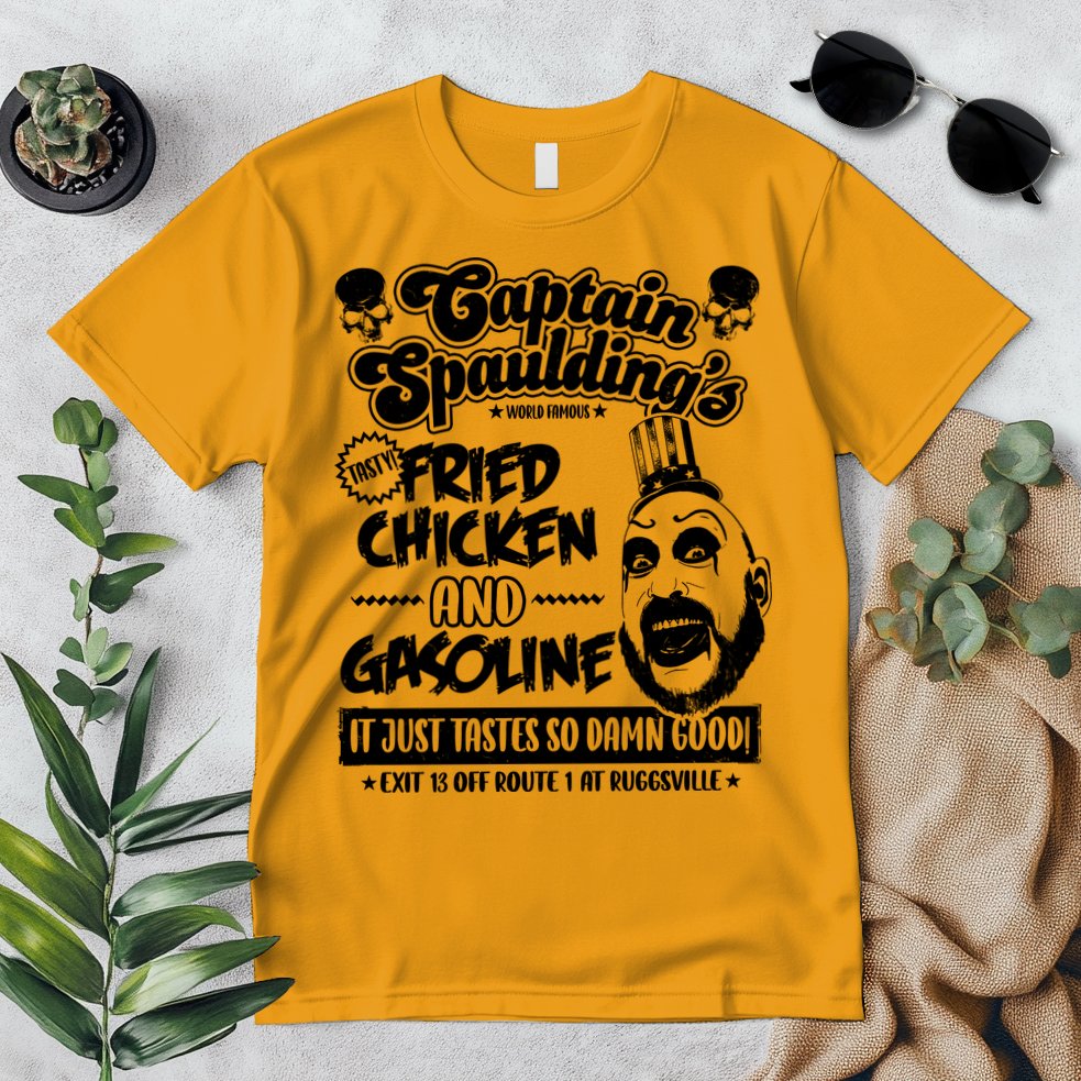 Funny Captain Spaulding's Fried Chicken And Gasoline Premium T-Shirt