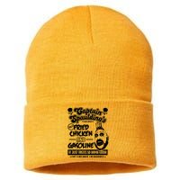 Funny Captain Spaulding's Fried Chicken And Gasoline Sustainable Knit Beanie