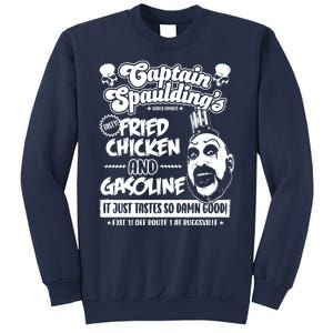 Funny Captain Spaulding's Fried Chicken And Gasoline Sweatshirt