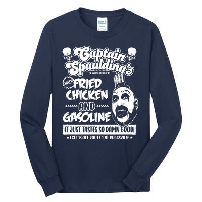 Funny Captain Spaulding's Fried Chicken And Gasoline Tall Long Sleeve T-Shirt