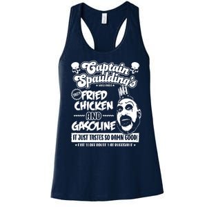 Funny Captain Spaulding's Fried Chicken And Gasoline Women's Racerback Tank